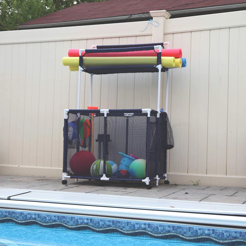 Essentially Yours Essentially Yours 37'' W 0 Gallons Water Resistant Plastic Deck Box with Wheels