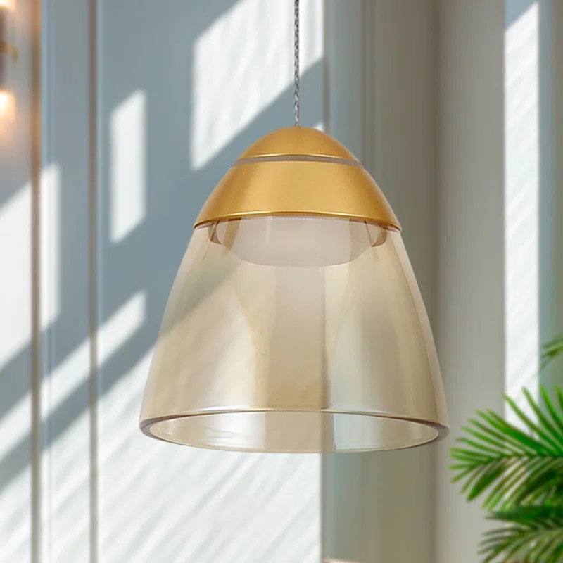 VONN Lighting Roma 5-in 100-277V 1-Light ETL Certified Integrated LED Height Adjustable Pendant Lighting