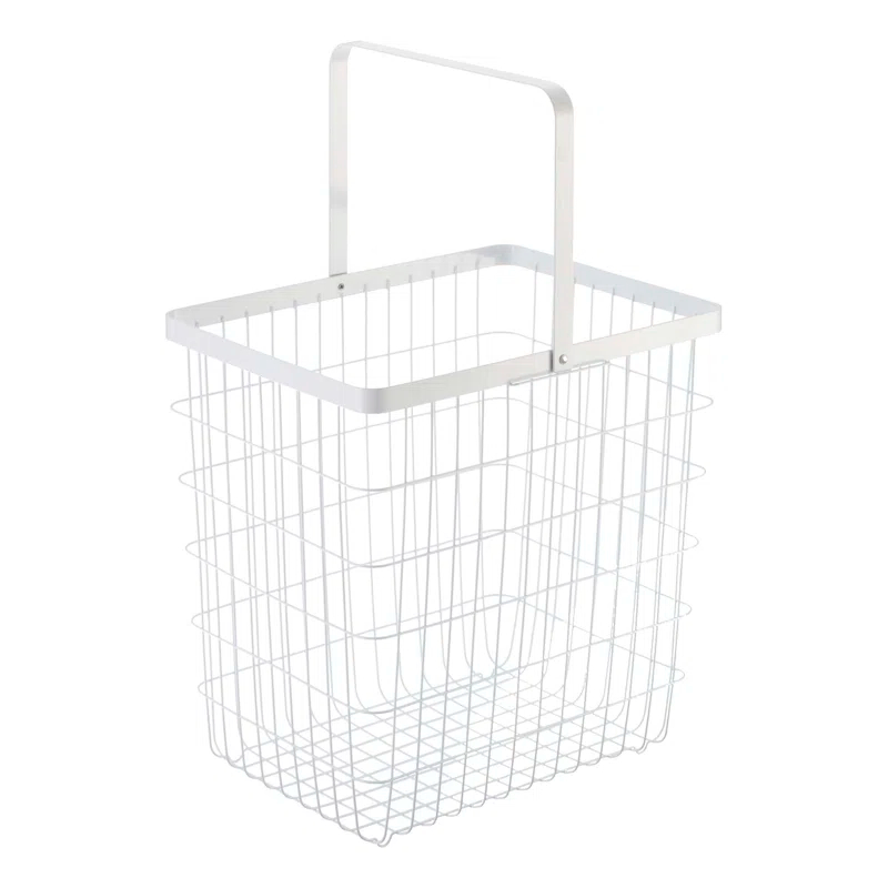 Yamazaki Home Laundry Basket, Storage Hamper, Large, Steel, Large, 8.75 gallons, 33 liters