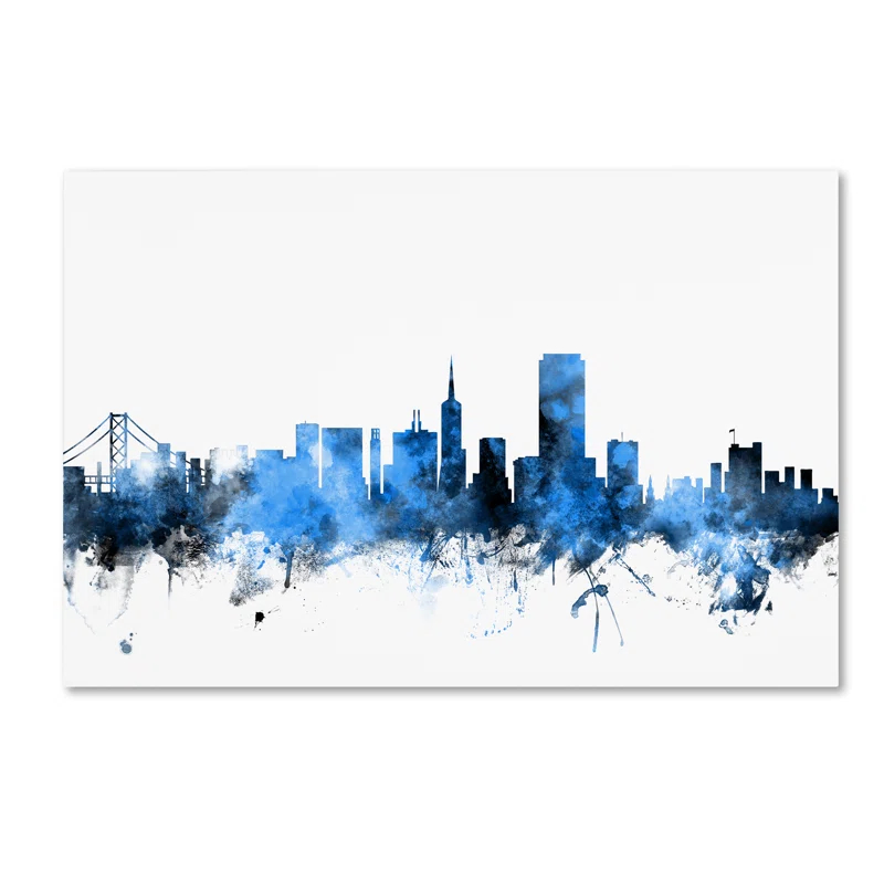 Trademark Fine Art " San Francisco City Skyline II " by Michael Tompsett