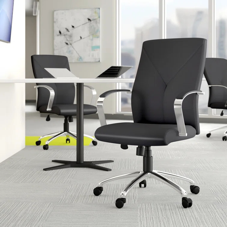 Boss Office Products Leather Conference Chair