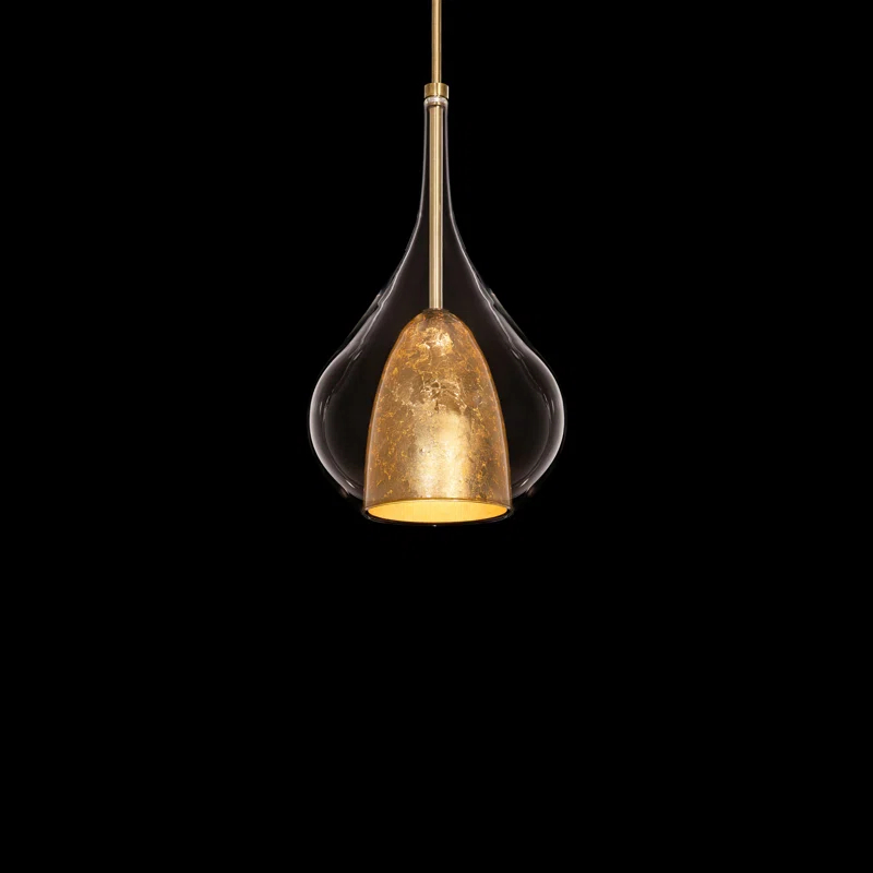 Modern Forms Helios 1 - Light Gold Leaf/Aged Brass LED Single Pendant