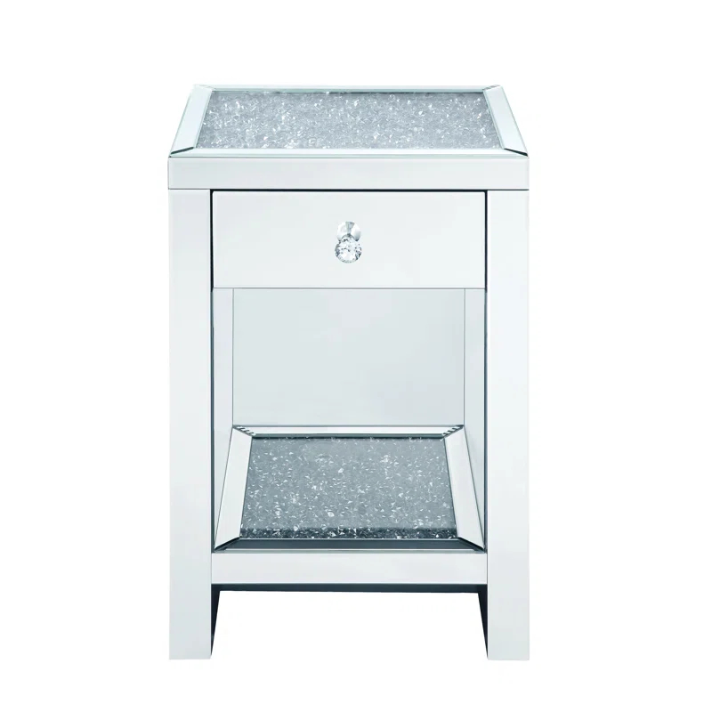 Benish 1 - Drawer Nightstand in Mirrored