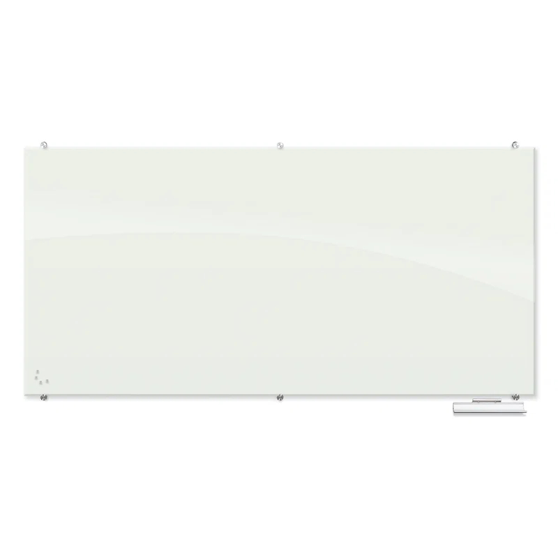 MooreCo Visionary Magnetic Wall Mounted Glass Dry Erase Board