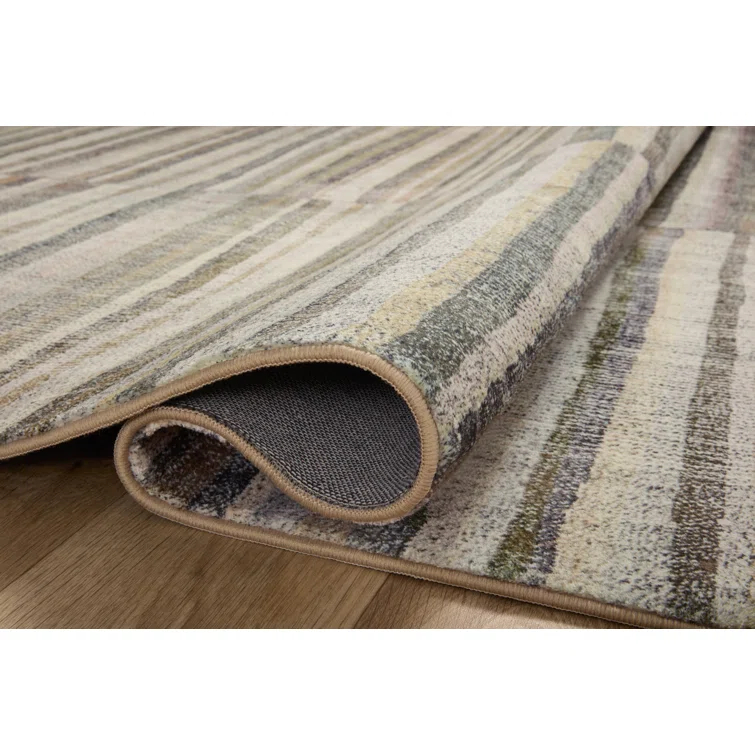 Humphrey Rug by Chris Loves Julia x Loloi - Natural and Moss / 2'3" x 11'6"