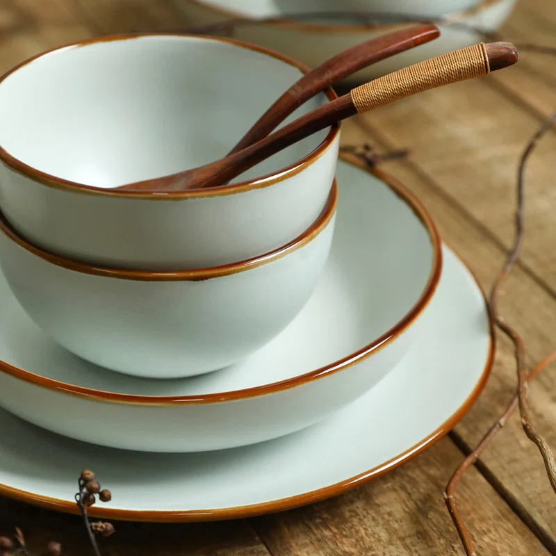 Stone Lain Brasa 32-Piece Dinnerware Set Stoneware