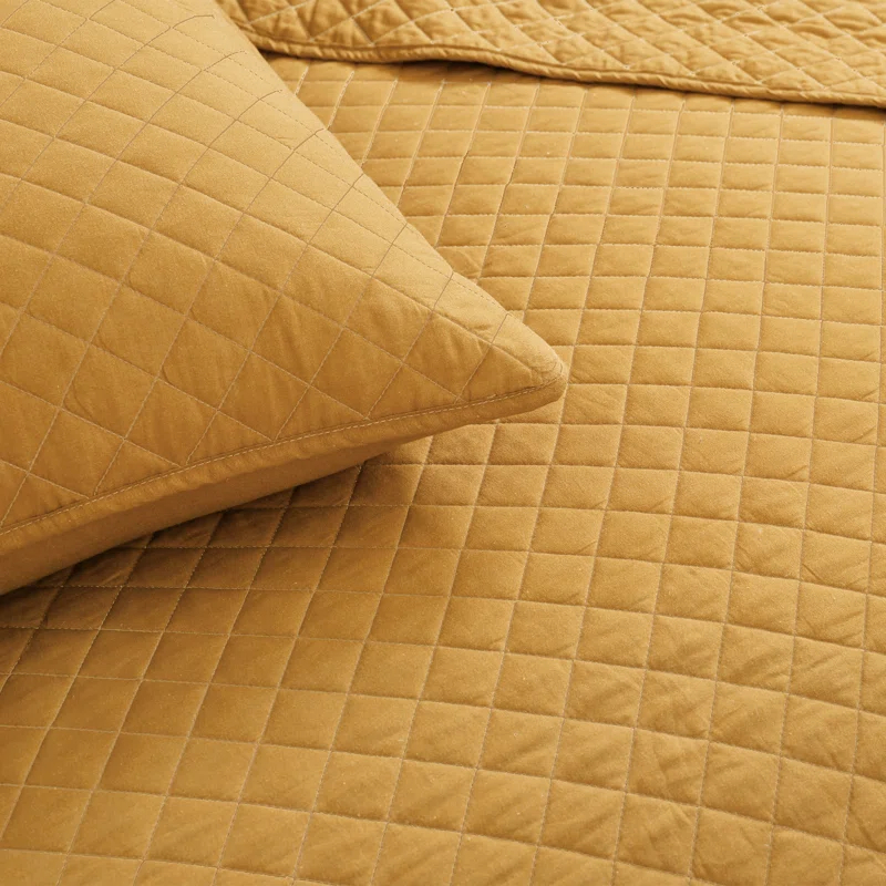 Lush Decor Ava Diamond Standard Cotton Modern & Contemporary Quilt Set