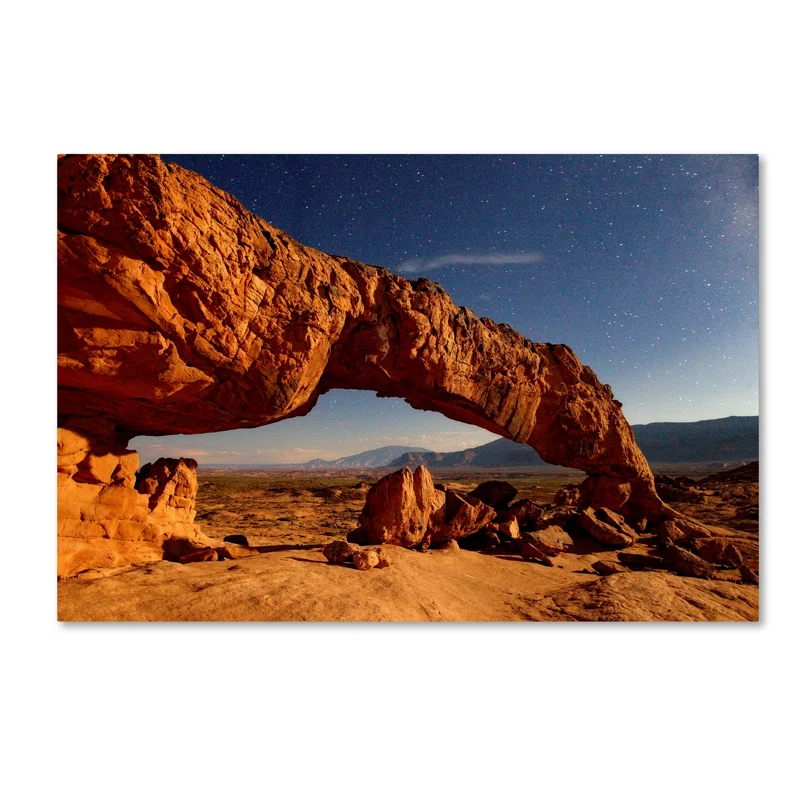 Trademark Fine Art Mike Jones " Utah Sunset Arch " by Mike Jones Photo