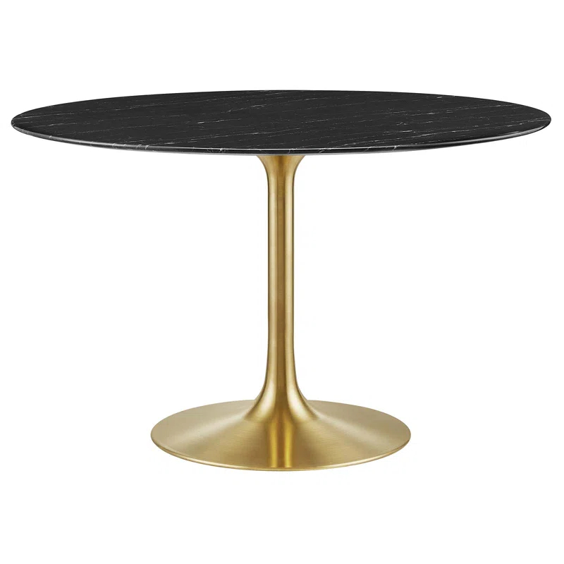 Modway Lippa Bar Table, Artificial Marble Round Top, by Modway | Wayfair