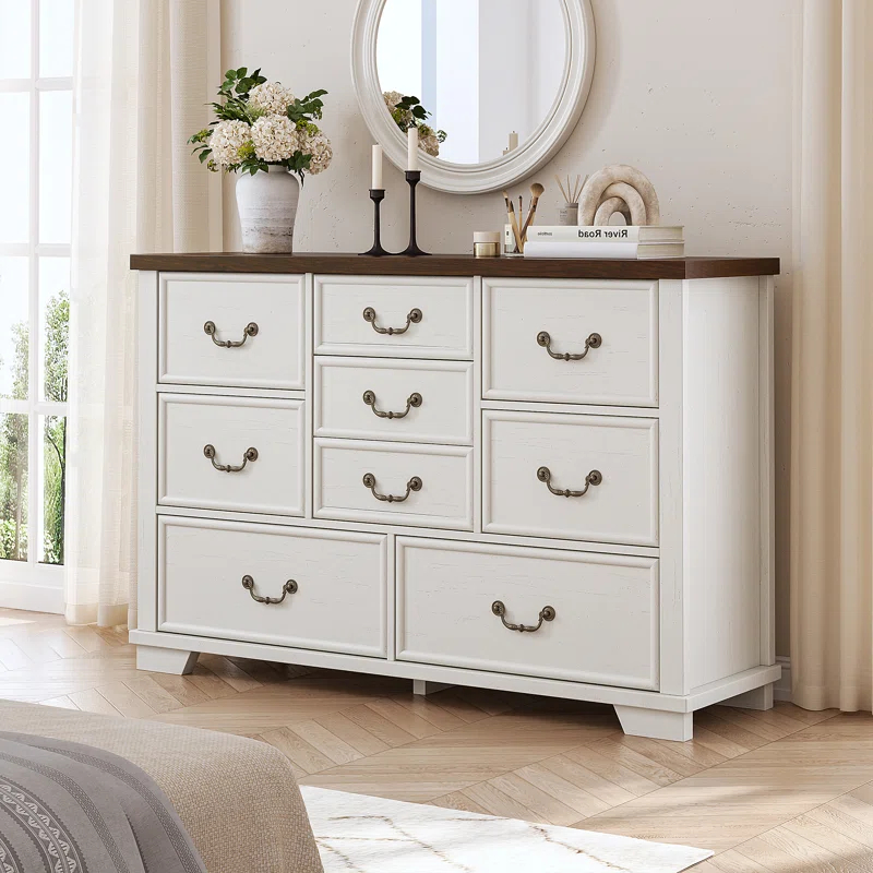Charlton Home® Dresser For Bedroom With 9 Drawers