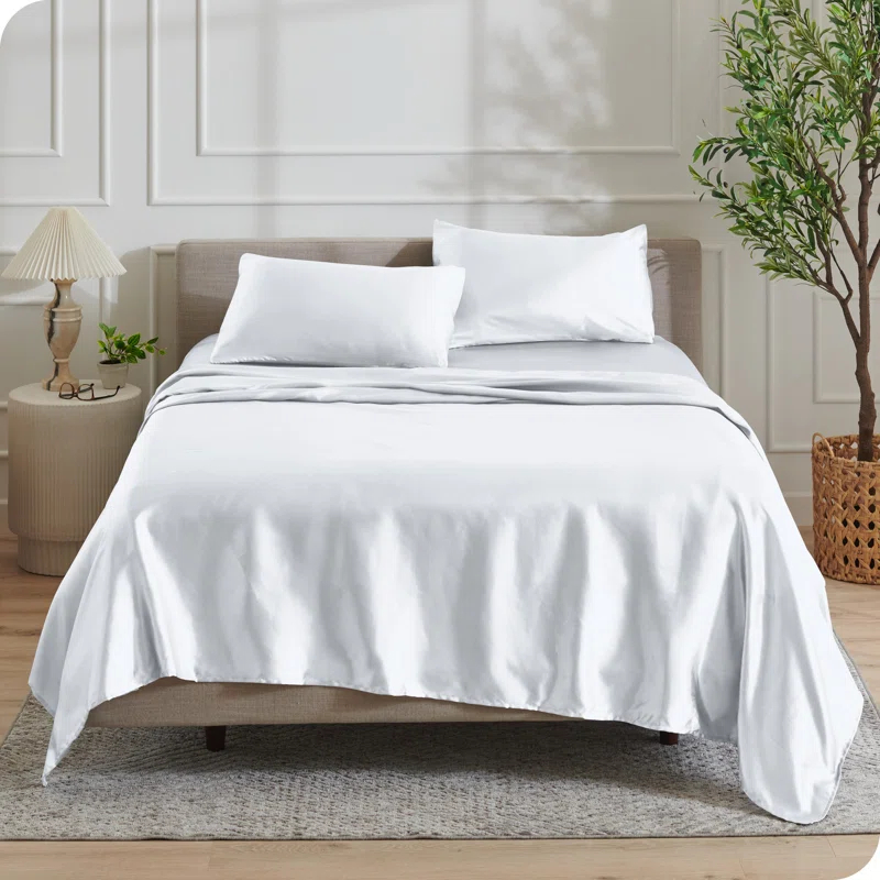 Bare Home Satin Sheet Set