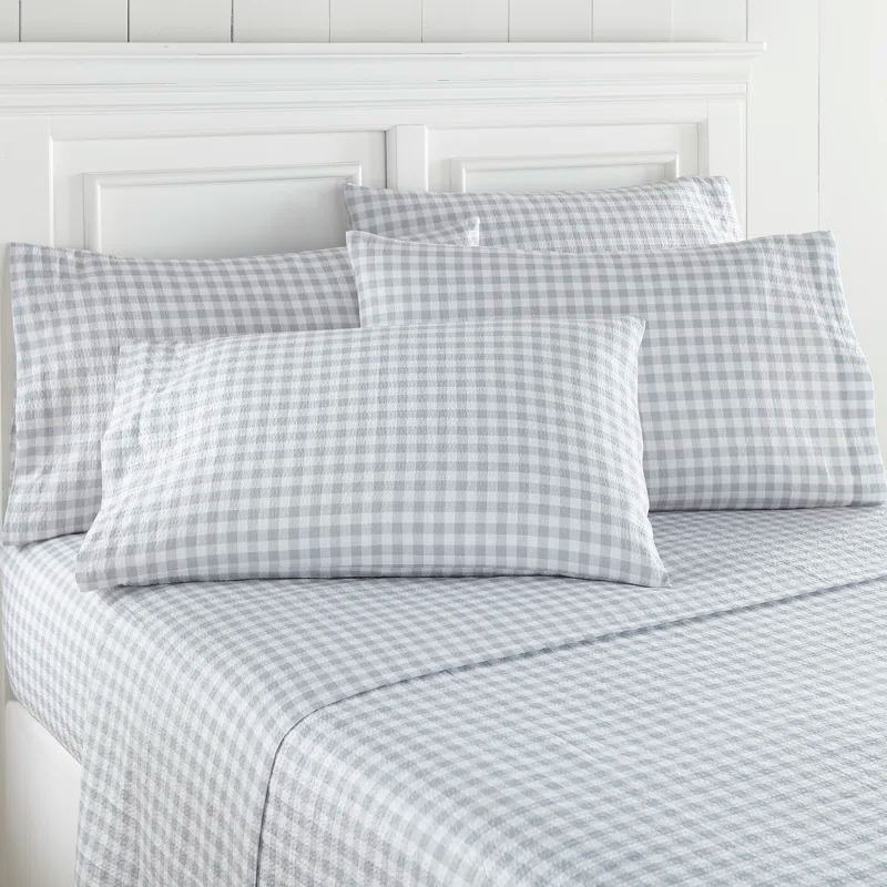 Shavel Home Products Seersucker Sheet Set