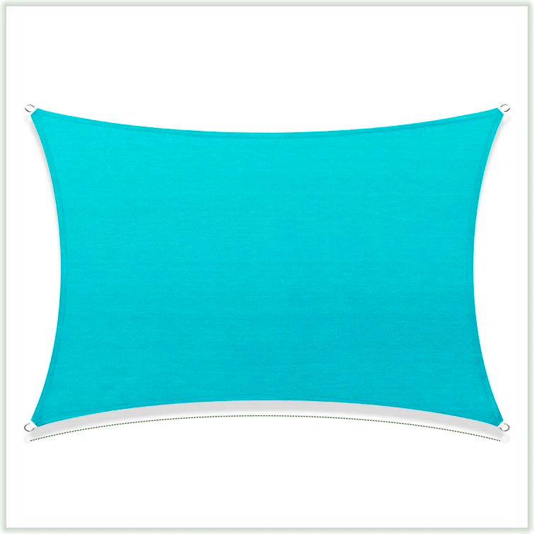 ColourTree Colourtree Sun Shade Sail Rectangle Canopy Fabric Cloth Screen, Water Permeable & UV Block UPF50