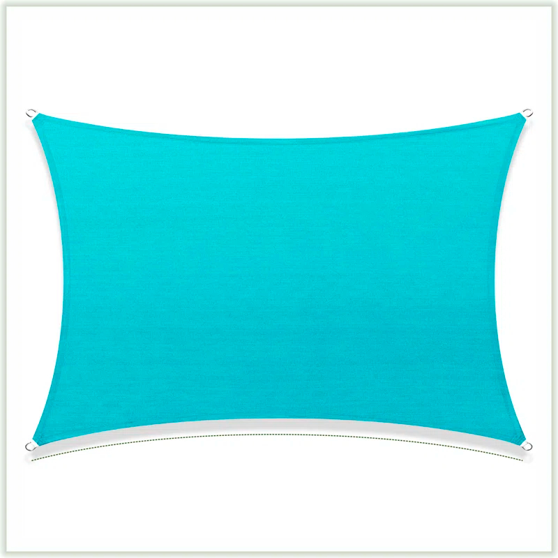 ColourTree Colourtree Sun Shade Sail Rectangle Canopy Fabric Cloth Screen, Water Permeable & UV Block UPF50