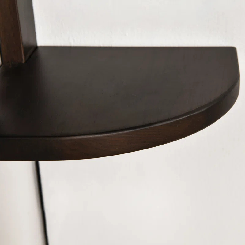 CONSDAN Corner Shelf, 4 Pieces, USA-Grown Solid Hickory Hardwood