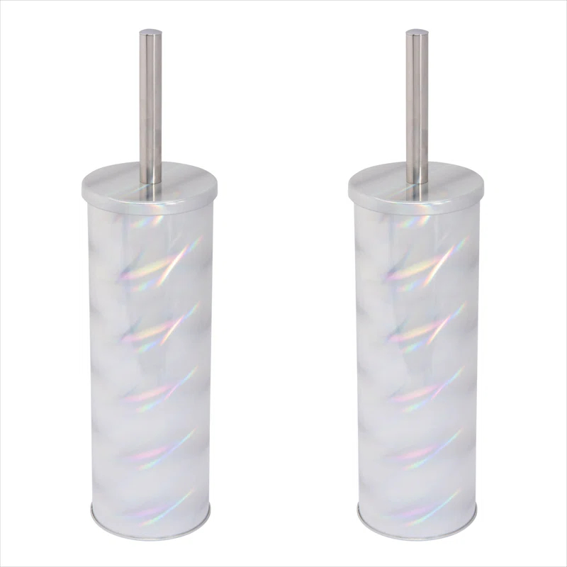 Bath Bliss Bath Bliss Plastic Toilet Brush Set