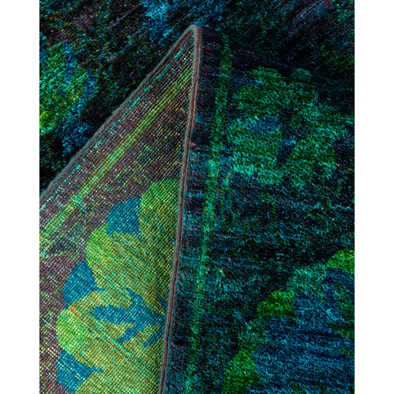 The Twillery Co.® Haydon Hand Knotted Wool Contemporary Red Area Rug 6' 1" x 8' 10"