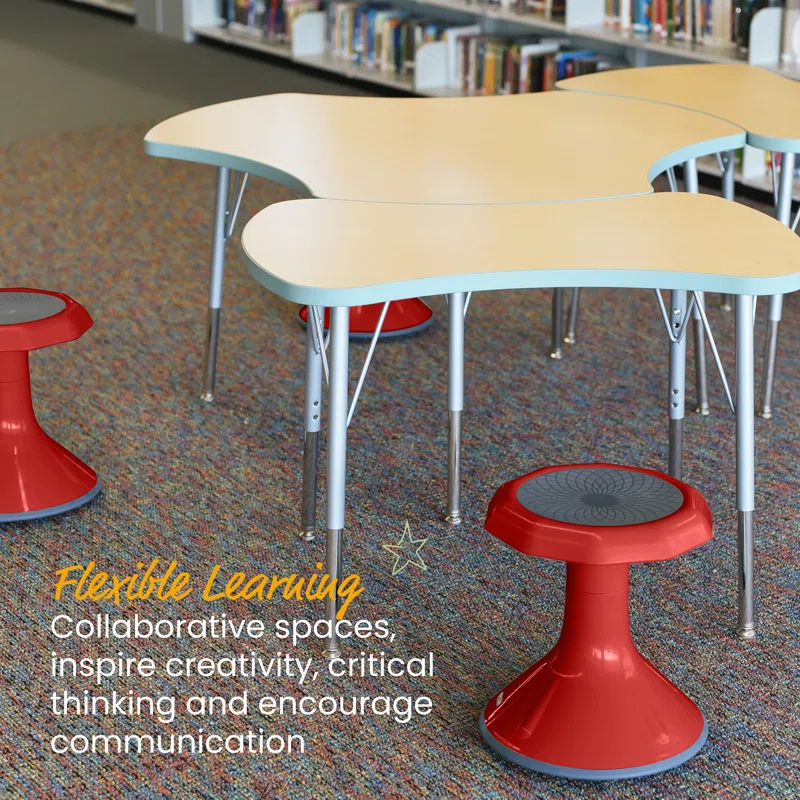 ECR4Kids ACE Active Core Engagement Wobble Stool, Flexible Seating