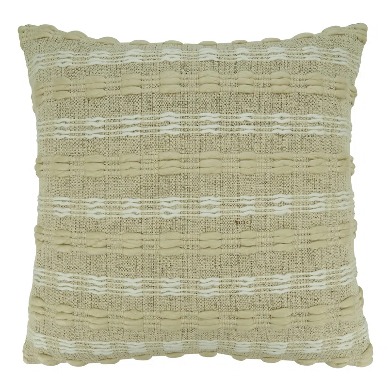 Saro Corinna Collection Striped Throw Pillow