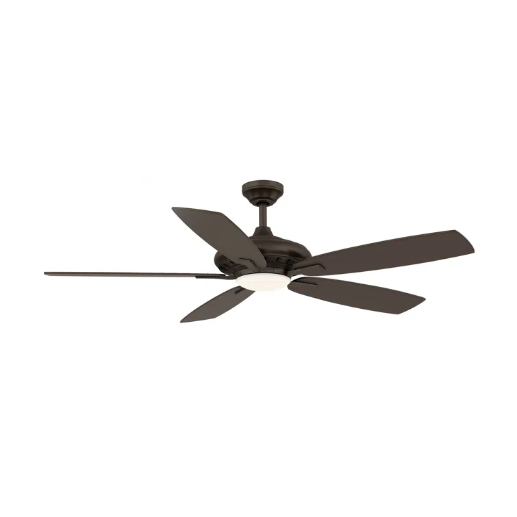 Minka Aire 52'' Laskintown 5 - Blade LED Standard Ceiling Fan with Remote Control and Light Kit Included