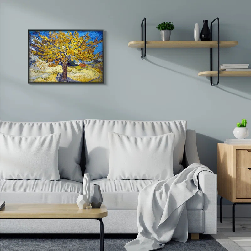 Stupell Industries " Golden Tree Blue Yellow Van Gogh Classical " by Vincent Van Gogh