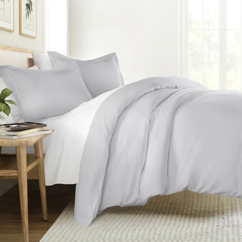 Becky Cameron Vintage Washed Long-Staple Sateen Cotton Duvet Cover Set