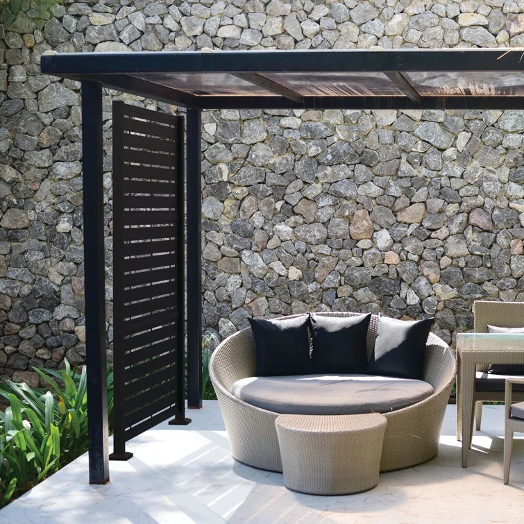 Barrette Outdoor Living Decorative Screen Panel Frame Kit with 2 ft. x 4 ft. Boardwalk