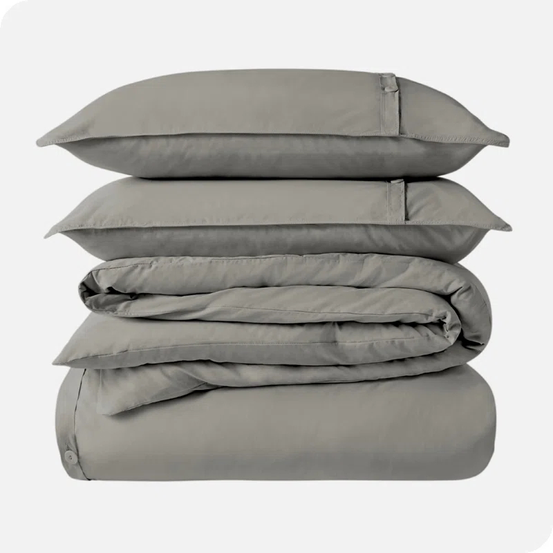 Bare Home Modern & Contemporary Organic Percale Duvet Cover Set