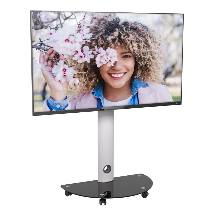 Promounts ProMounts Premium Rolling TV Stand with Swivel for 32"-72" Screens Holds up to 88 Lbs