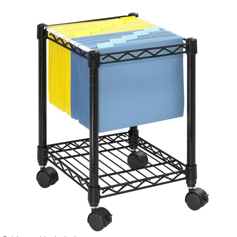 Safco Products Company Compact Mobile Wire File Cart