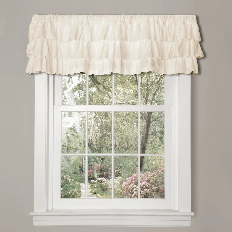 Lush Decor Belle Ruffled 84'' W Window Valance