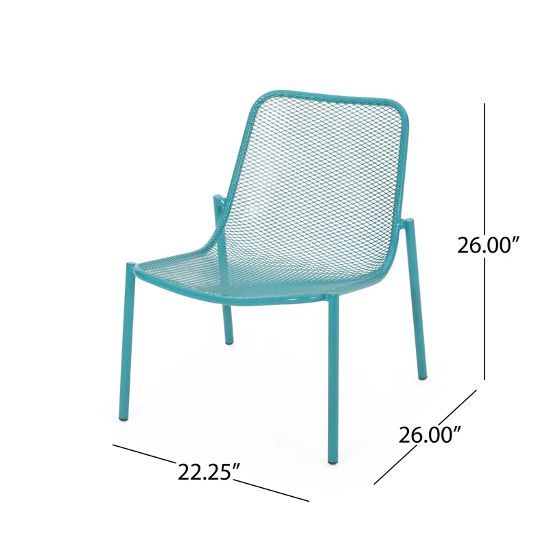 Corrigan Studio® Modern Elegant and Sophisticated Outdoor Dining Chairs (Set of 2)