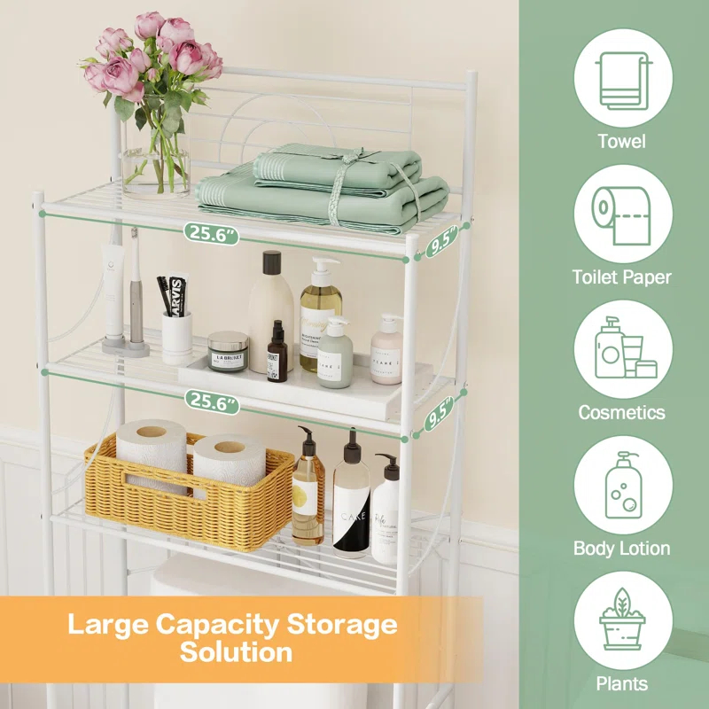 Porcia Metal Freestanding Over The Toilet Storage