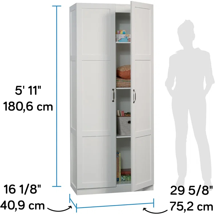 Lark Manor™ Select Storage Cabinet/ Pantry cabinets, White finish