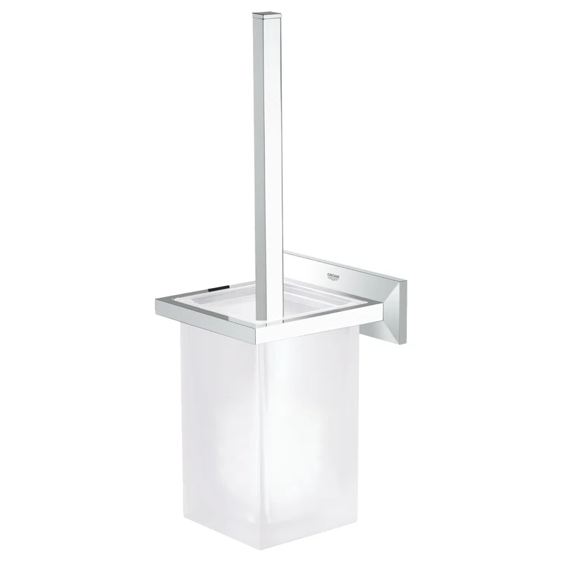 Allure Brilliant 16.57in. H Wall Mounted Toilet Brush and Holder