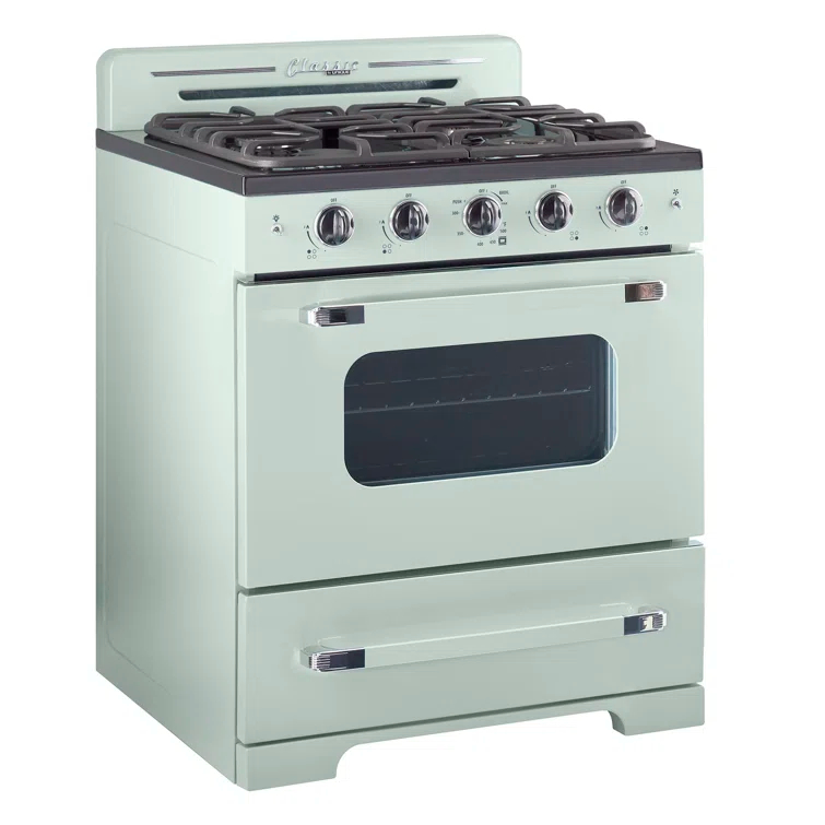 Unique Appliances Classic Retro 30" 4 burner 3.9 cu. ft. Freestanding Gas Range with Convection Oven UGP-30CR LG