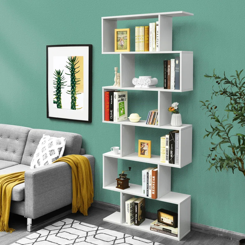 Latitude Run® Pomp Geometric Bookcase