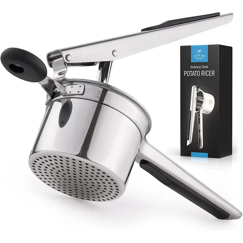 Zulay Kitchen Zulay Kitchen Large 13.5oz Potato Ricer Stainless Steel Heavy Duty Masher with Non-Slip Handle
