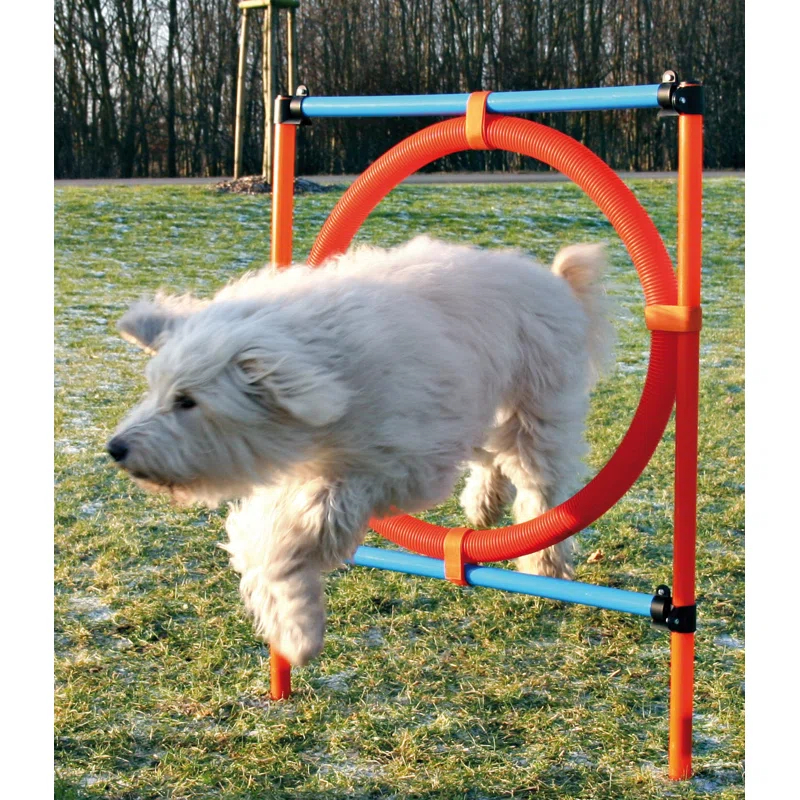 TRIXIE Dog Agility Ring, Portable Dog Hoop, Obstacle Course Equipment