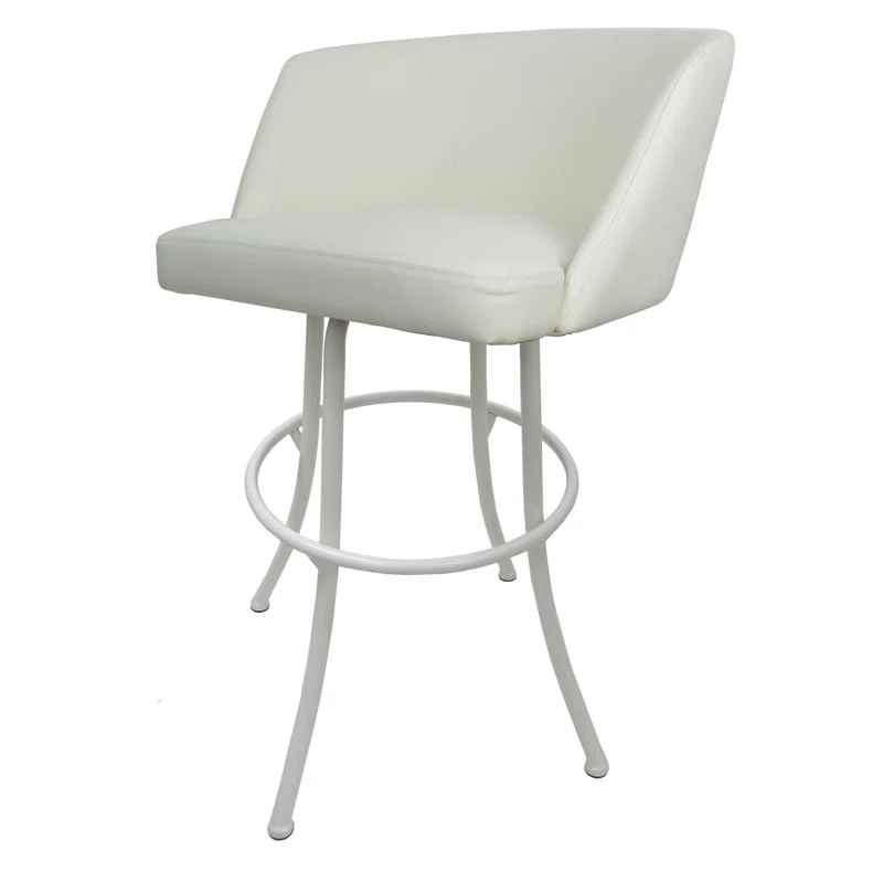 Winston Porter Ivette Swivel Upholstered Counter Stool