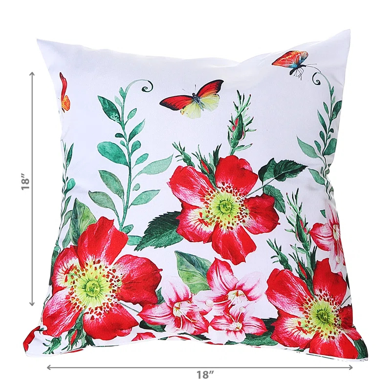 Cotton Blend Throw Pillow (Set of 2)