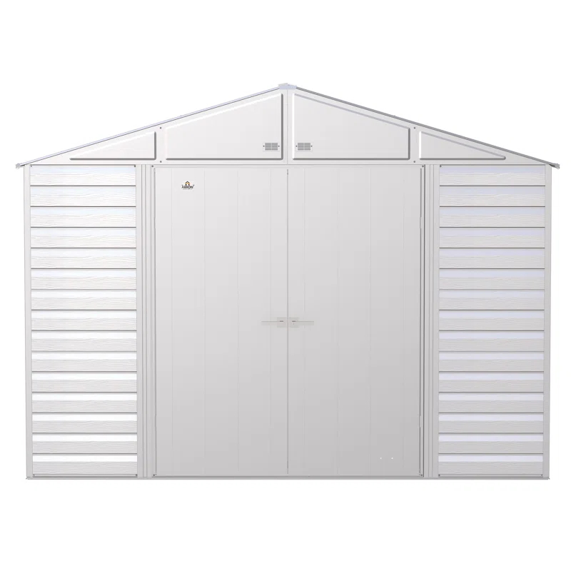 10 ft. W x 14 ft. D Steel Horizontal Storage Shed