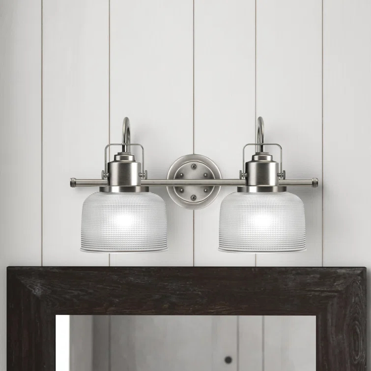 Rosser 2 Light Transparent Dimmable Vanity Light