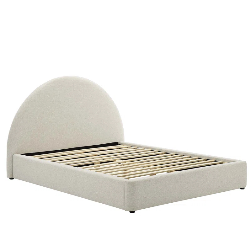 Modway Resort Performance Velvet Arched Round Platform Bed
