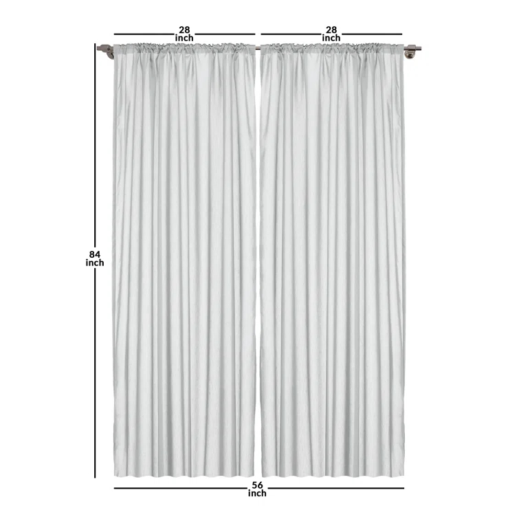 Ambesonne Fall Semi-Sheer Rod Pocket Sliding Panel (Set of 2)