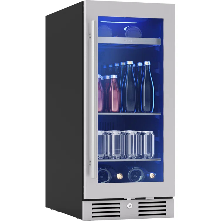 Zephyr Zephyr Presrv 15" 4-Bottle and 64-Can Single Zone Beverage Cooler