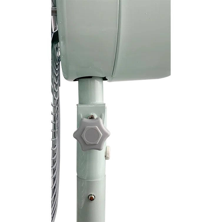 Good Housekeeping All-Metal 3-Speed 16" Oscillating Conference Room Pedestal Fan with Telescopic Height Adjustment (Multiple Finishes Available)