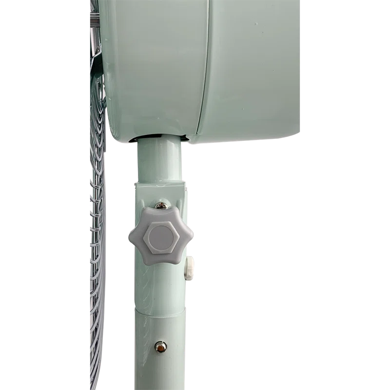 Good Housekeeping All-Metal 3-Speed 16" Oscillating Conference Room Pedestal Fan with Telescopic Height Adjustment (Multiple Finishes Available)