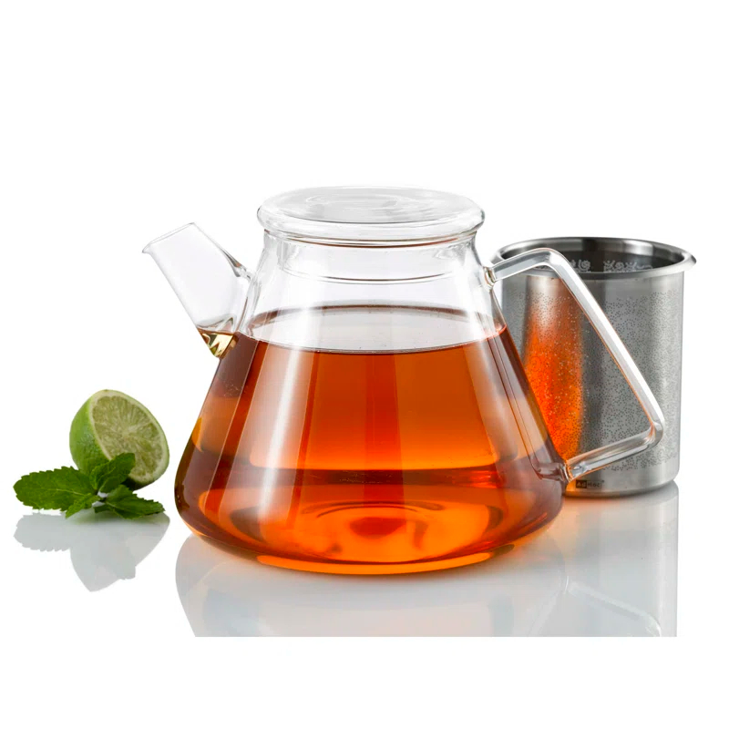 AdHoc AdHoc Orient+ Glass Teapot and Removable Infuser for Loose Leaf Tea 50oz