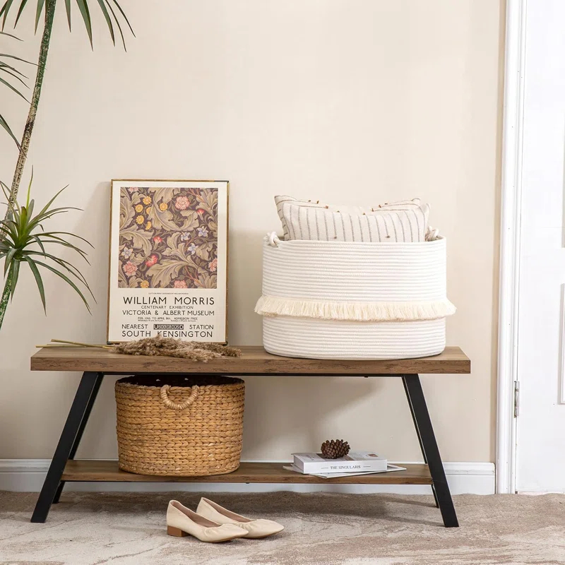 Beachcrest Home™ Fabric Laundry Basket
